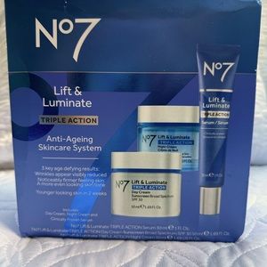 No7 Lift & Luminate Triple Action Anti-Ageing Skincare System 3 piece set